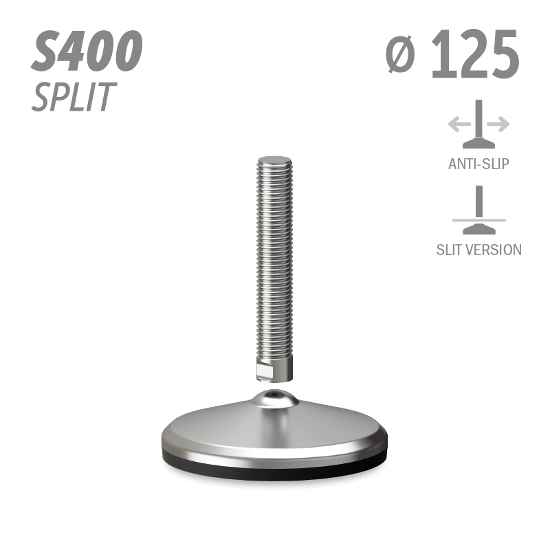 水平调整脚S400分体版本系列 防滑 直径125