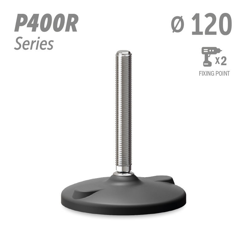 水平调整脚P400R系列 2固定孔 直径120