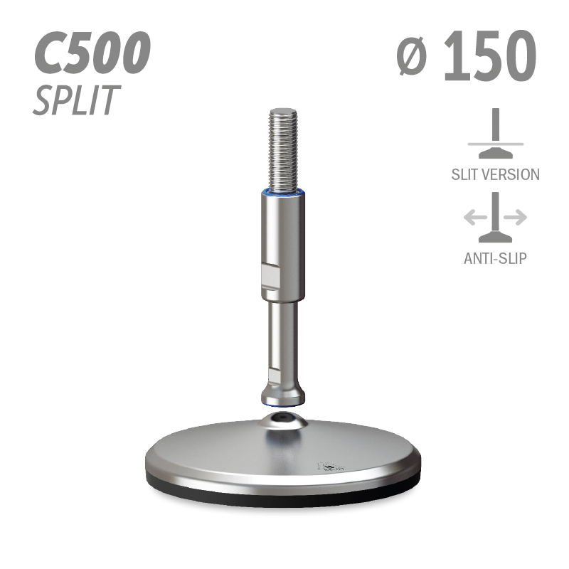 水平调整脚C500分体版本系列 防滑 直径150
