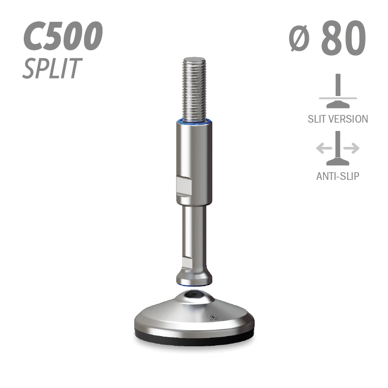 水平调整脚C500分体版本系列 防滑 直径80