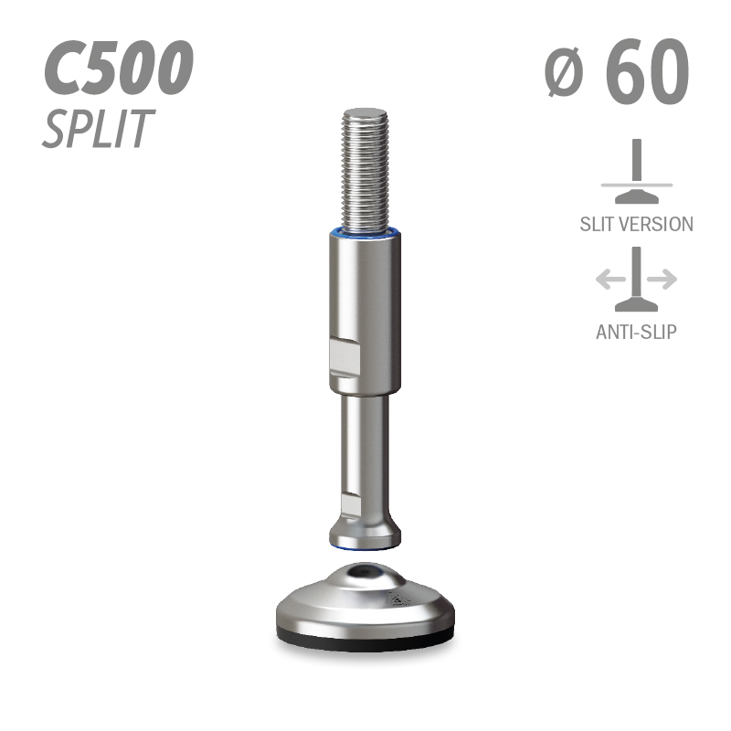 水平调整脚C500分体版本系列 防滑 直径60