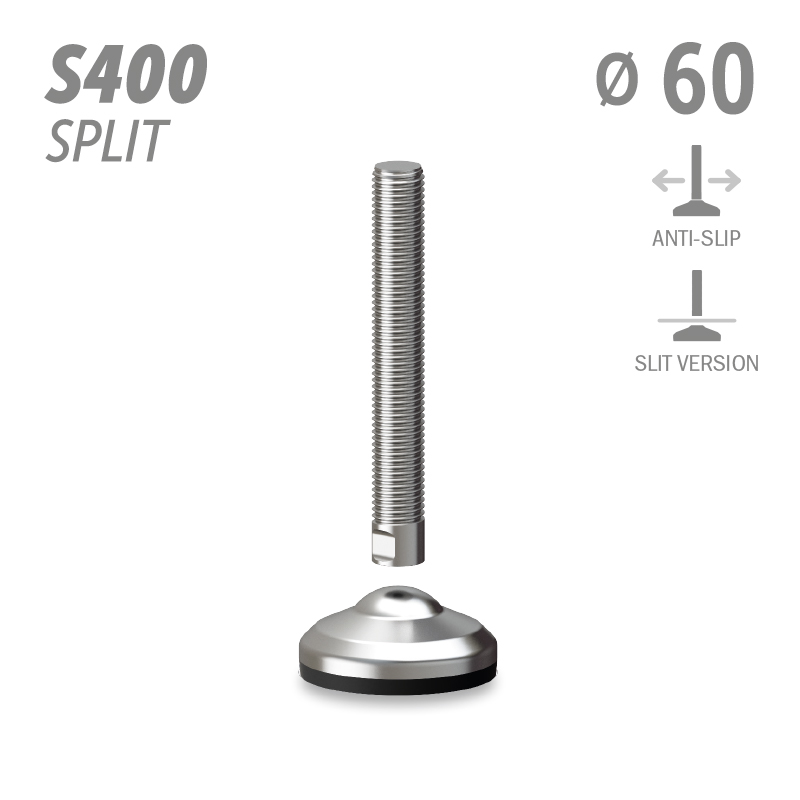 水平调整脚S400分体版本系列 防滑 直径60