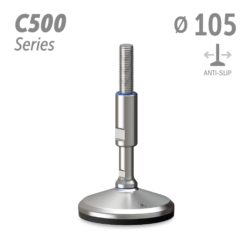 水平调整脚C500系列 防滑 直径105