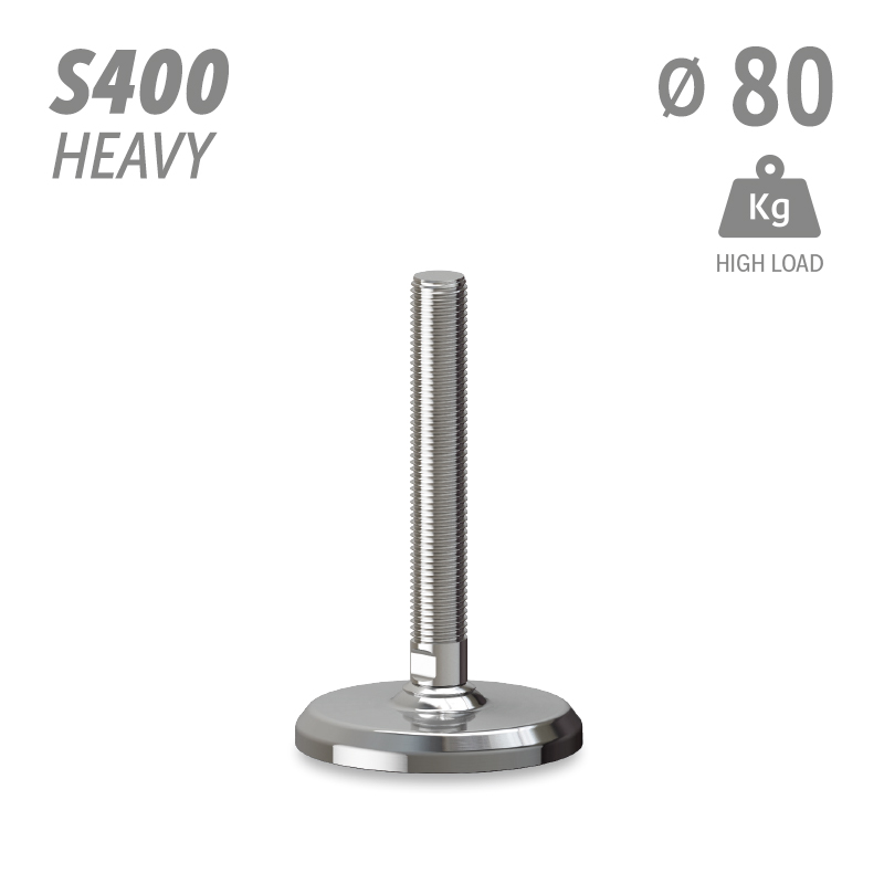 水平调整脚S400加强型系列 高载荷 直径80