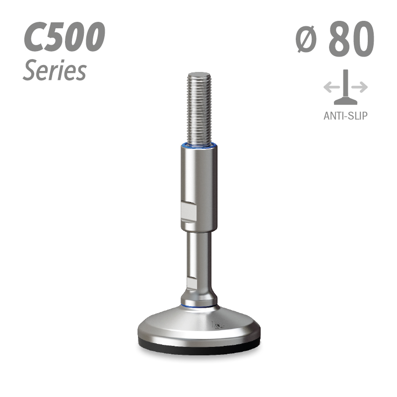 水平调整脚C500系列 防滑 直径80