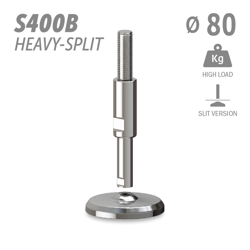 水平调整脚S400B加强型分体版本系列 高载荷 直径80