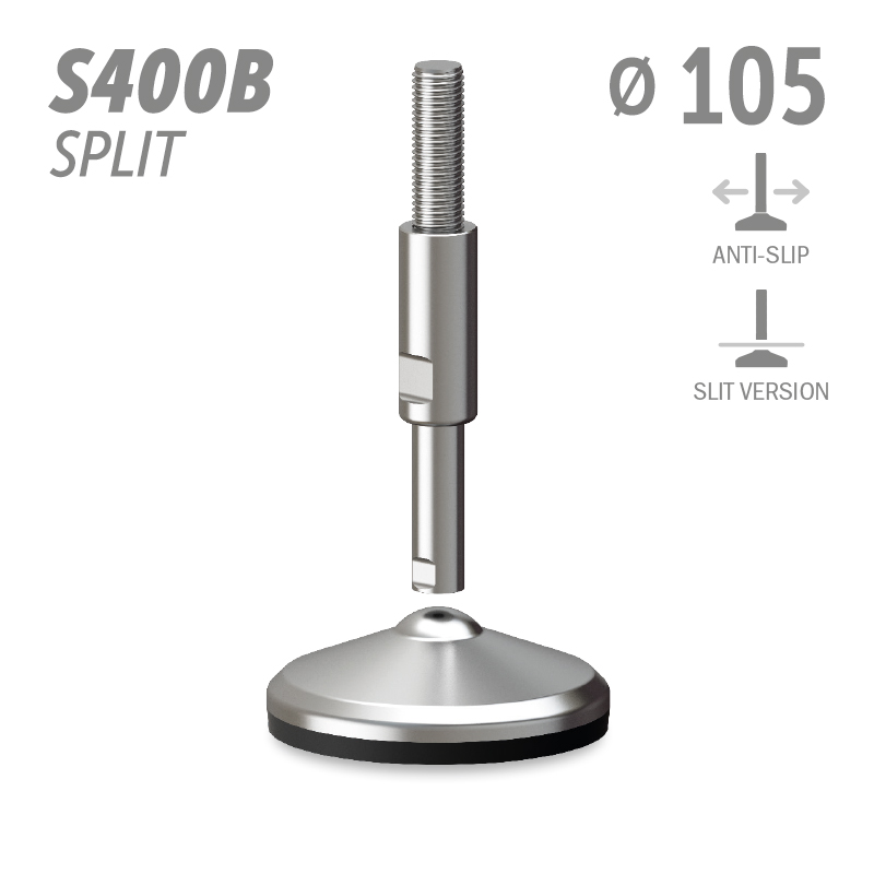 水平调整脚S400B分体版本系列 防滑 直径105
