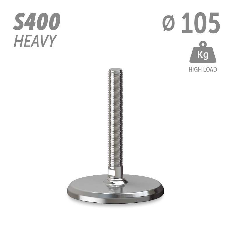 水平调整脚S400加强型系列 高载荷 直径105