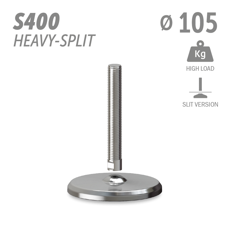 水平调整脚S400加强型分体版本系列 高载荷 直径105