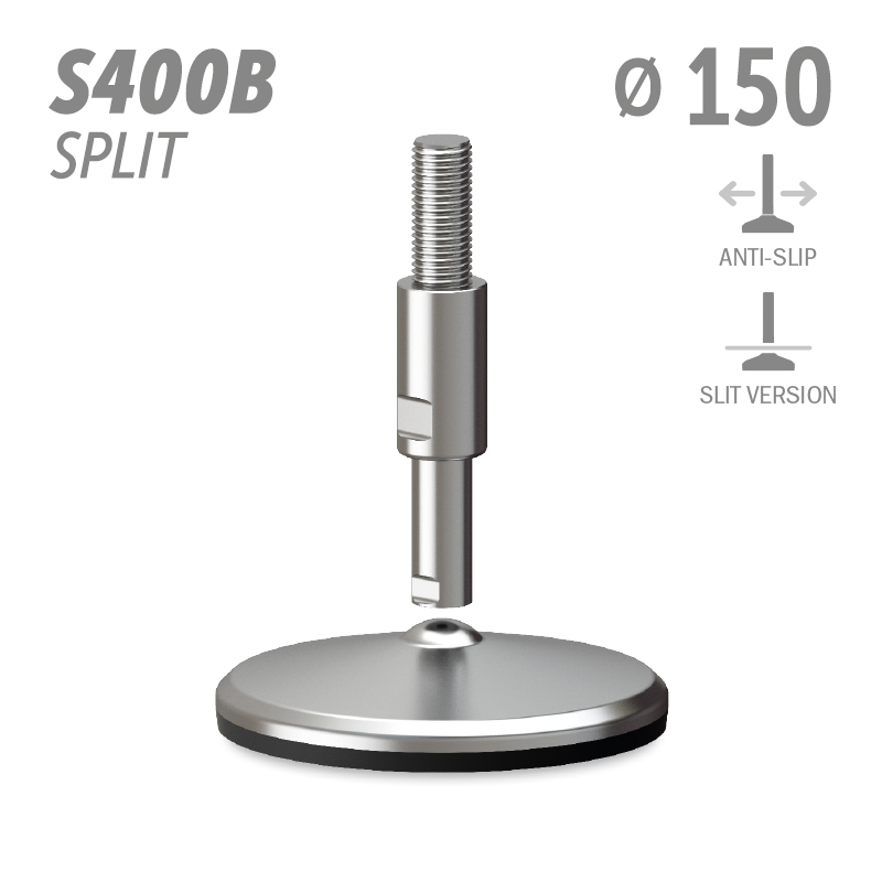 水平调整脚S400B分体版本系列 防滑 直径150