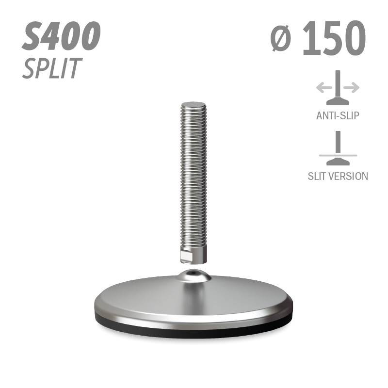 水平调整脚S400分体版本系列 防滑 直径150
