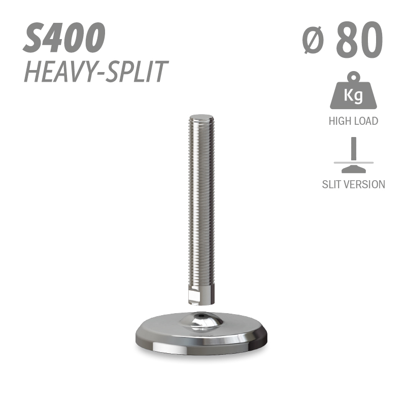 水平调整脚S400加强型分体版本系列 高载荷 直径80