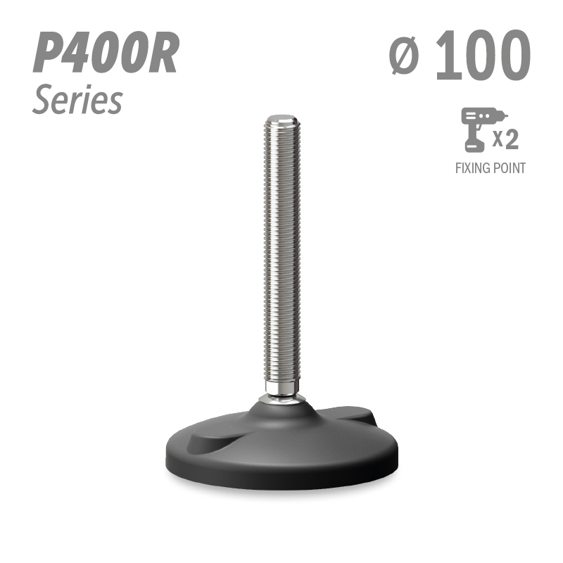 水平调整脚P400R系列 2固定孔 直径100