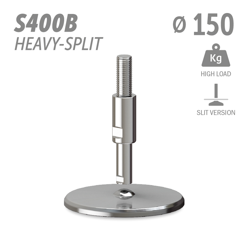 水平调整脚S400B加强型分体版本系列 高载荷 直径150