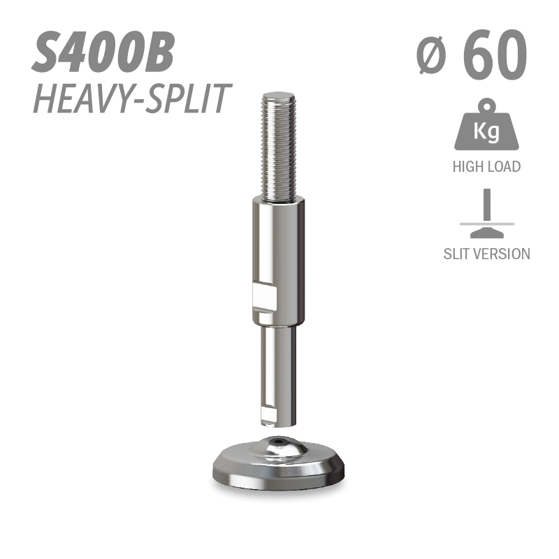 水平调整脚S400B加强型分体版本系列 高载荷 直径60