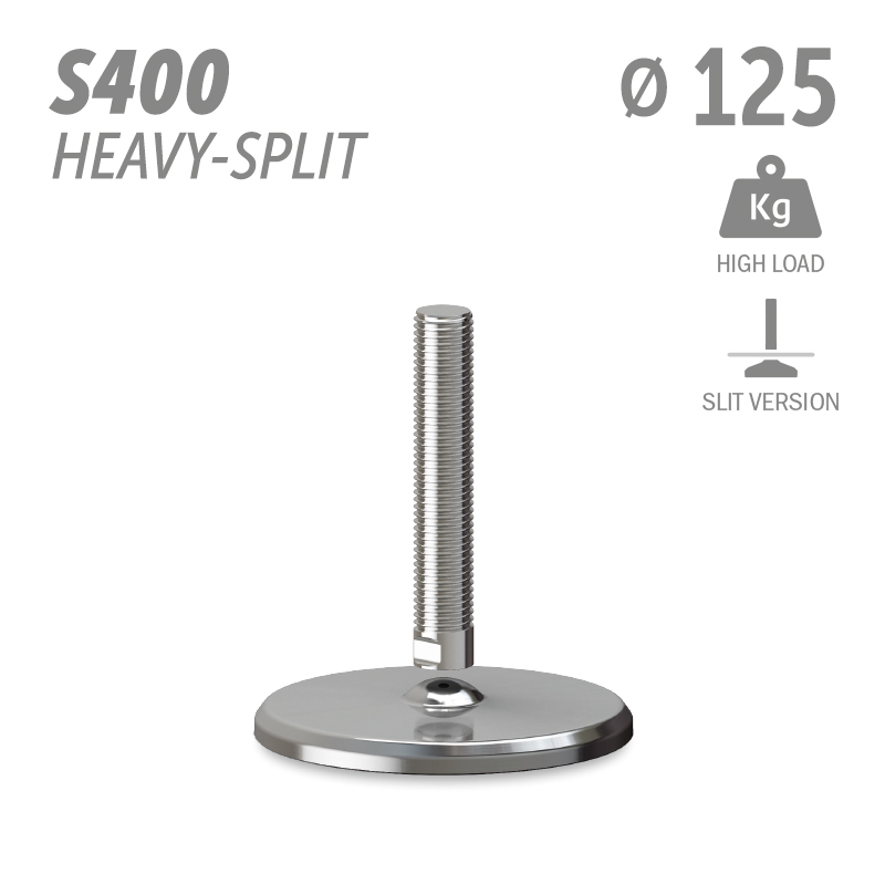 水平调整脚S400加强型分体版本系列 高载荷 直径125