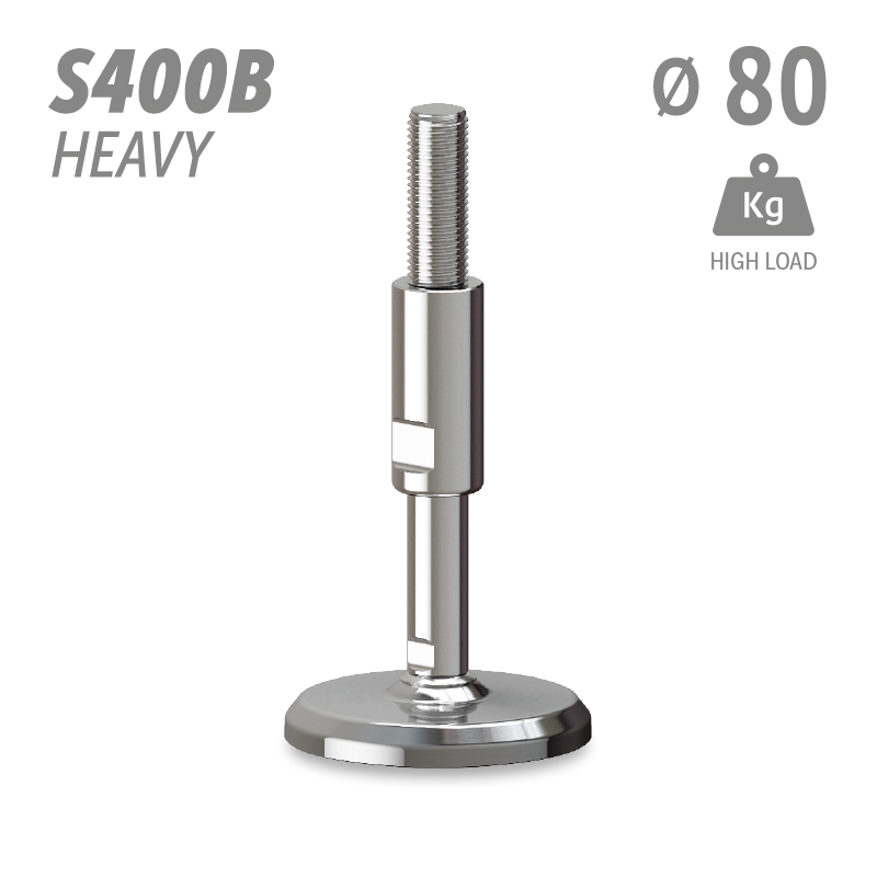 水平调整脚S400B加强型系列 高载荷 直径80