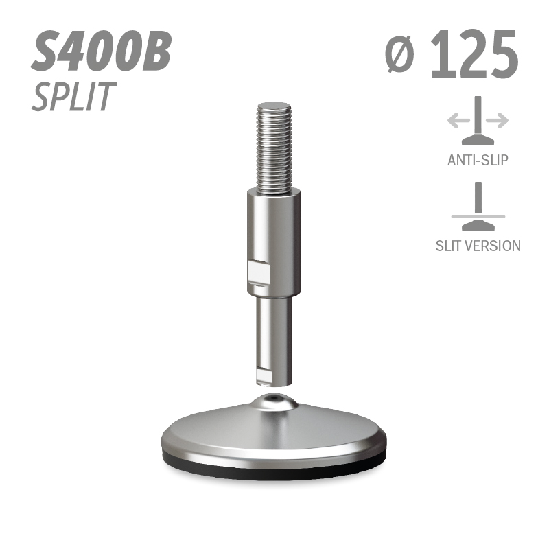 水平调整脚S400B分体版本系列 防滑 直径125