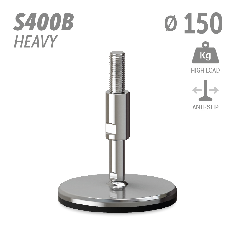 水平调整脚S400B加强型系列 防滑 高载荷 直径150