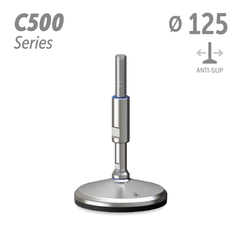 水平调整脚C500系列 防滑 直径125