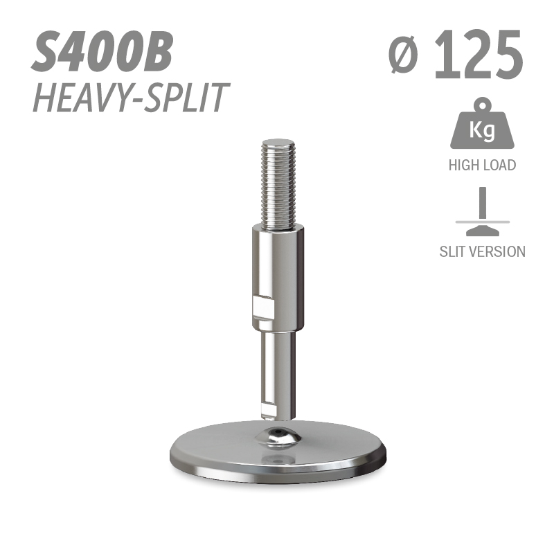 水平调整脚S400B加强型分体版本系列 高载荷 直径125