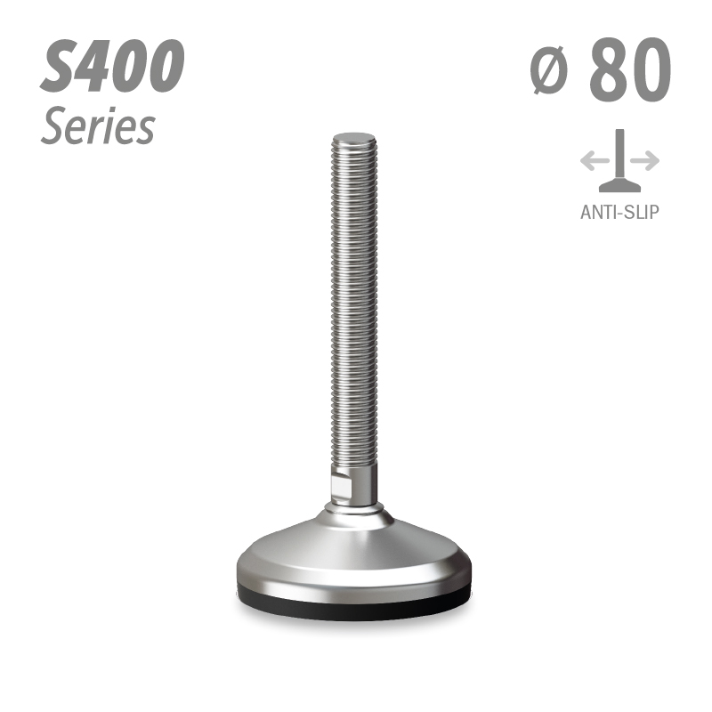 水平调整脚S400系列 防滑 直径80