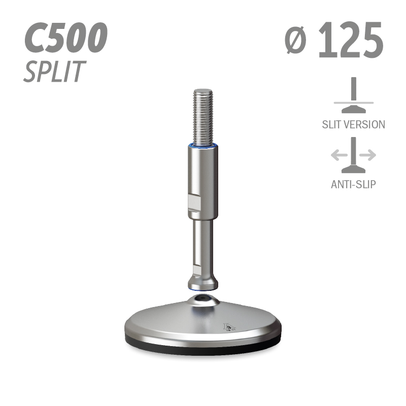 水平调整脚C500分体版本系列 防滑 直径125