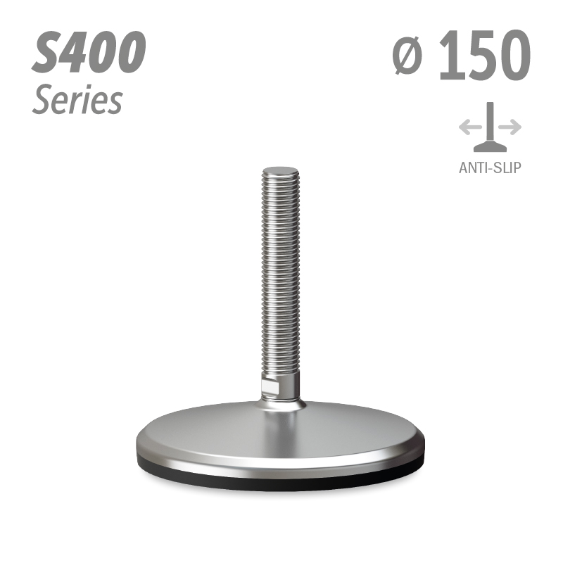 水平调整脚S400系列 防滑 直径150