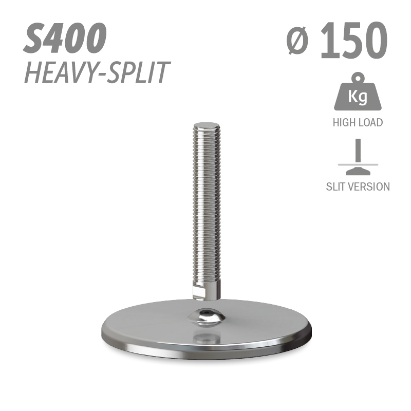 水平调整脚S400加强型分体版本系列 高载荷 直径150