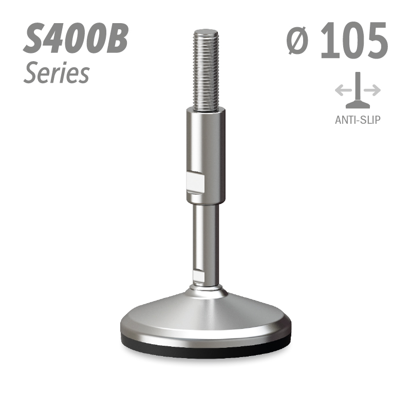 水平调整脚S400B系列 防滑 直径105
