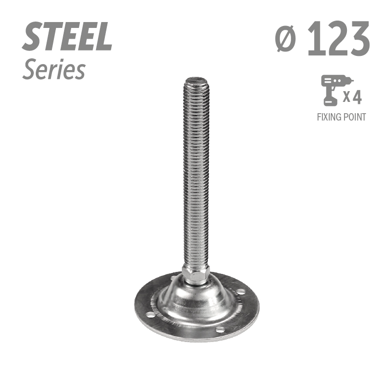 水平调整脚钢系列 4固定孔 直径123