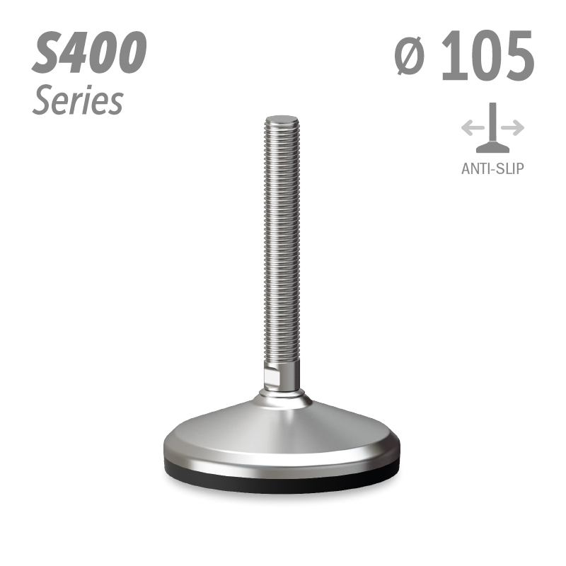 水平调整脚S400系列 防滑 直径105