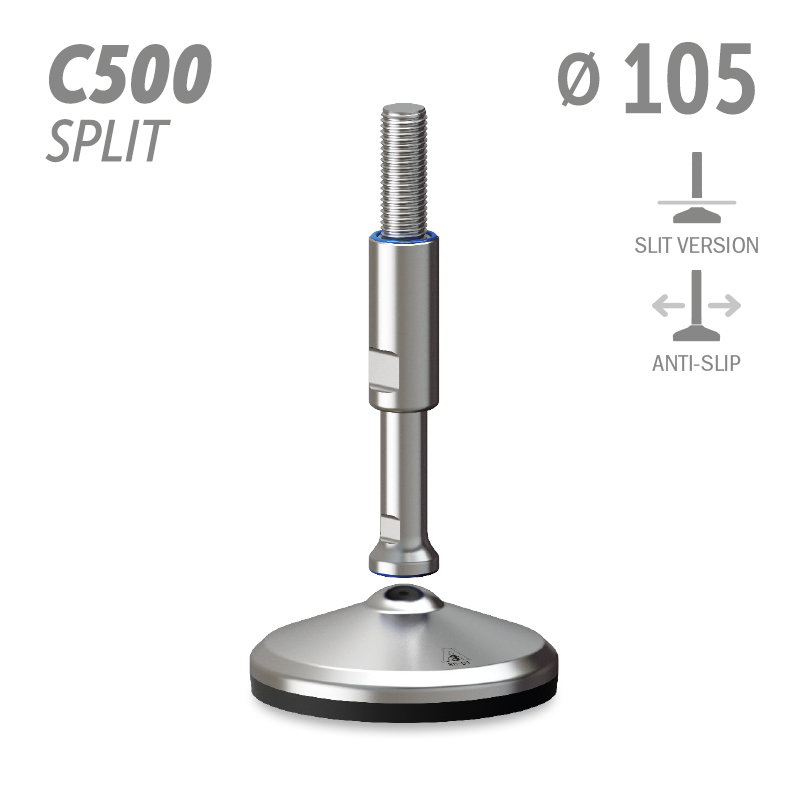 水平调整脚C500分体版本系列 防滑 直径105