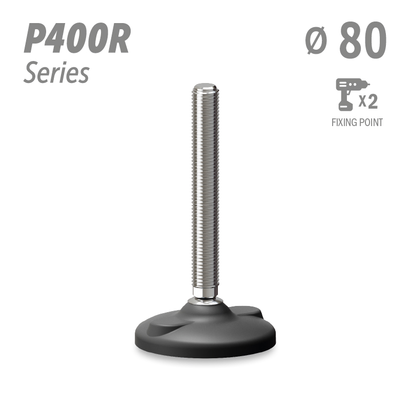 水平调整脚P400R系列 2固定孔 直径80